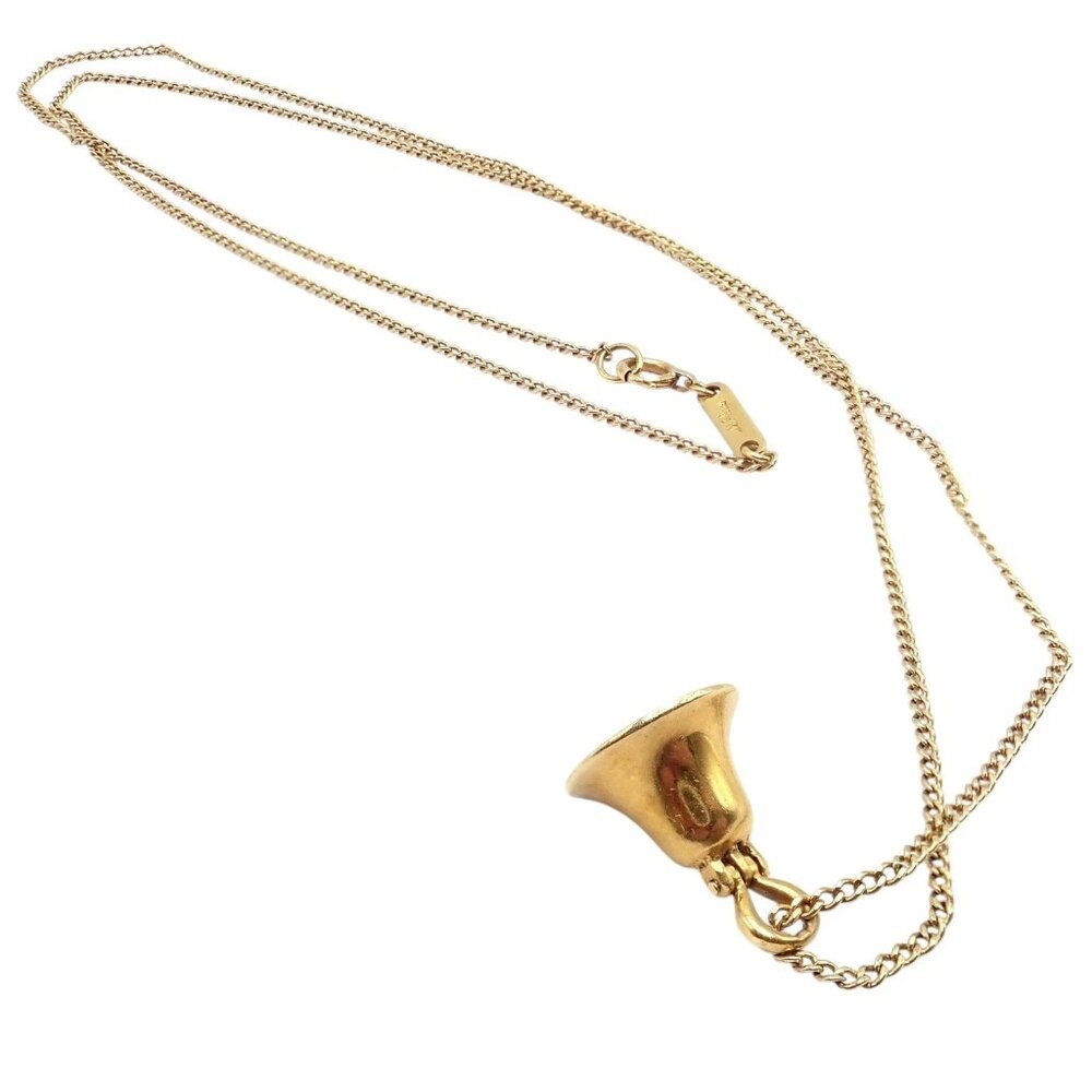 Rare! Tiffany & Co Ralph Lauren 18k Yellow Gold Nautical Bell Pendant Necklace - Picture 16 of 16